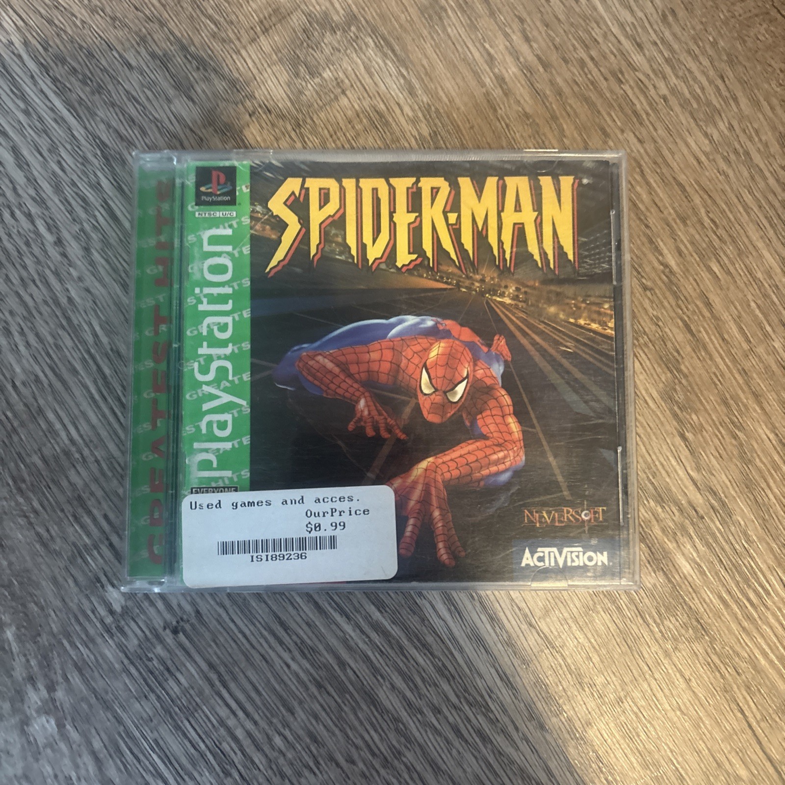 Spider-Man (Sony PlayStation 1, 2000) Complete Greatest Hits