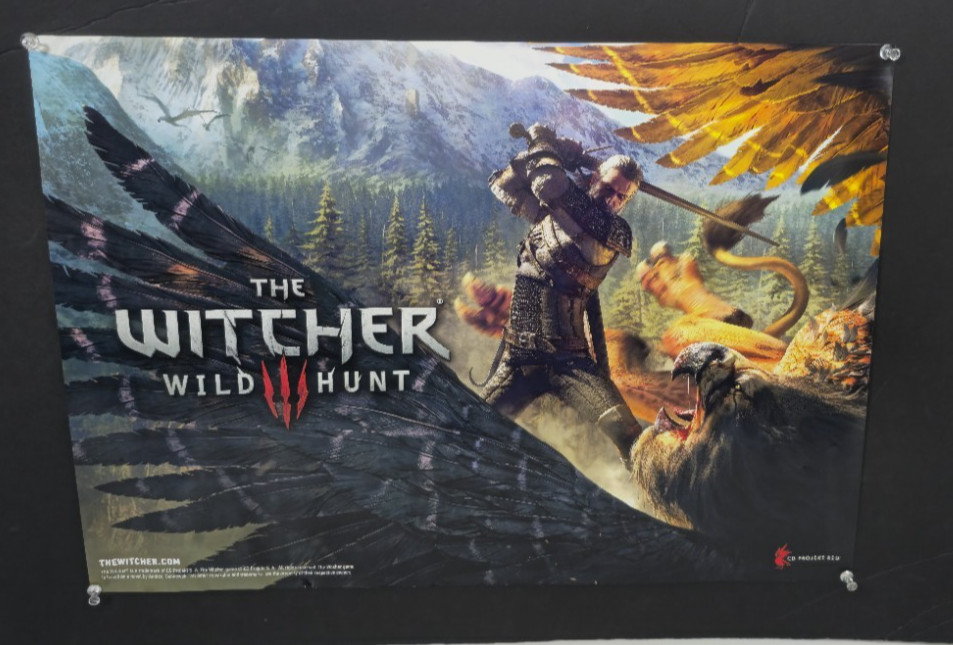Witcher 3 Wild Hunt Promotional Poster 22″ x 15″