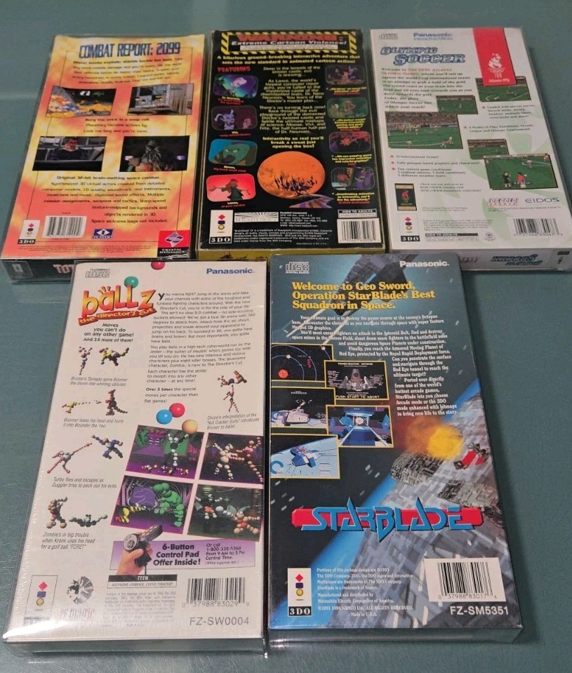 3DO Game Lot Including NEW BALLZ, TOTAL ECLIPSE, BRAINDEAD 13 + MORE READ!