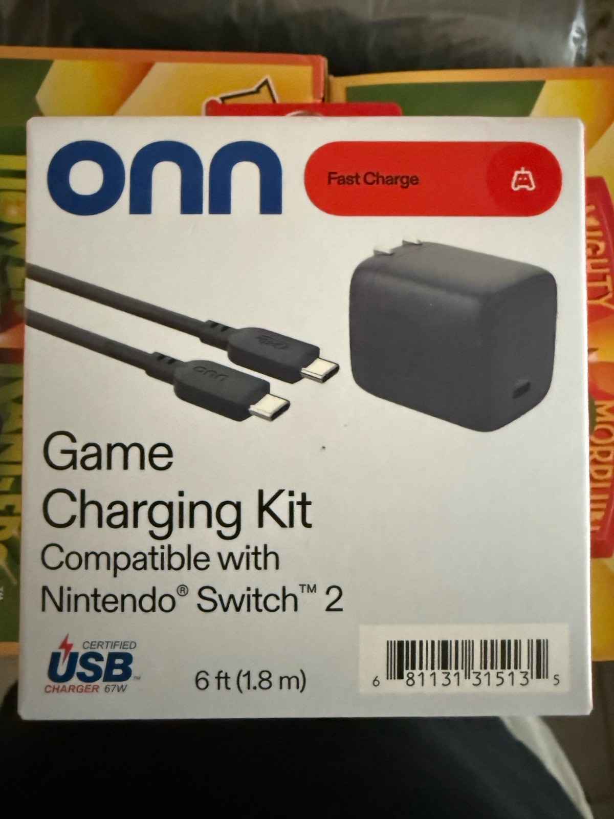 Onn. AC Adapter For Nintendo Switch 2-NIB- usb type C
