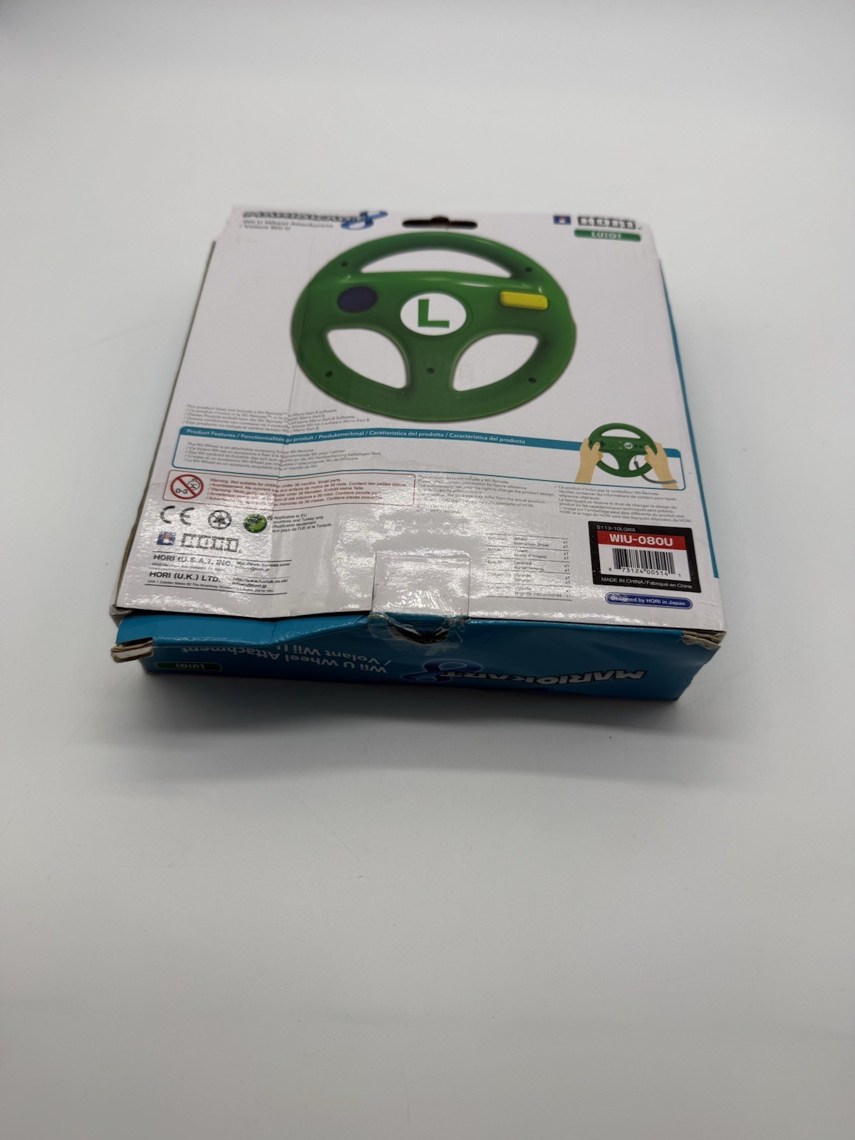 Nintendo Wii Mario Kart Racing Wheel Luigi Green RVL-024 OEM Wii U New in Box