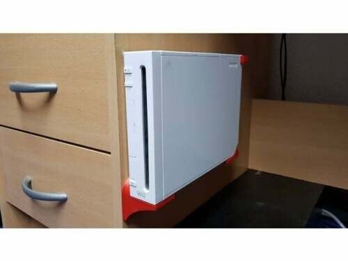 Nintendo Wii Wall Mount Discrete Low Footprint Sturdy and Durable Many Colors