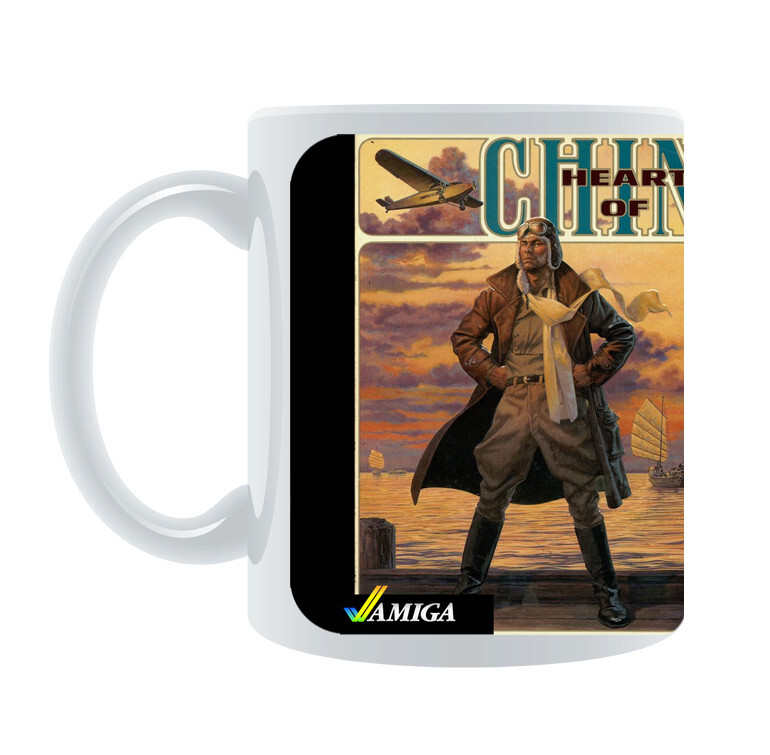 HEART OF CHINA — mug [ classic amiga commodore atari retro vintage game cup ]