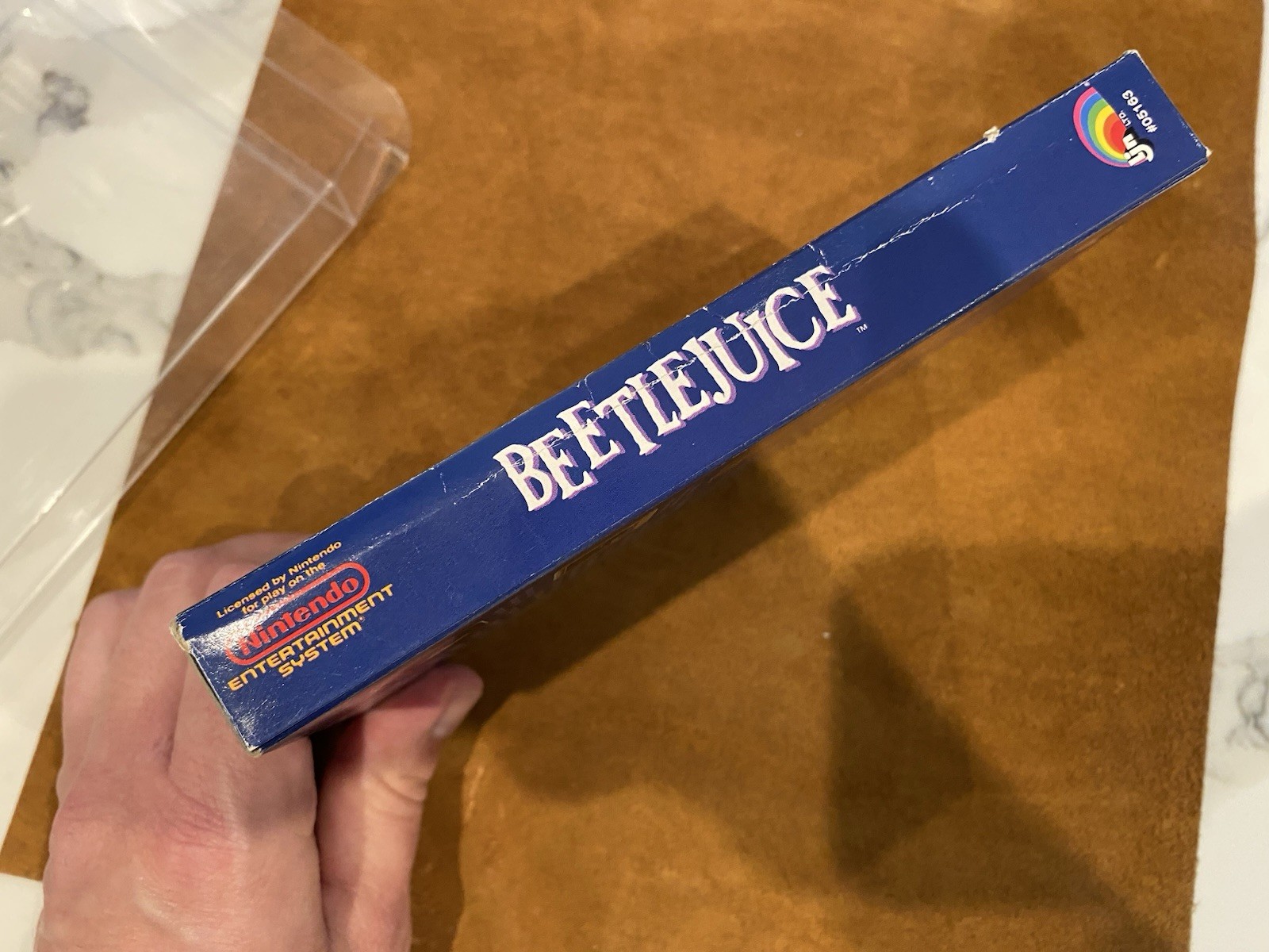 Beetlejuice (Nintendo NES) AUTHENTIC BOX + GAME & BOX PROTECTOR – NO MANUAL!