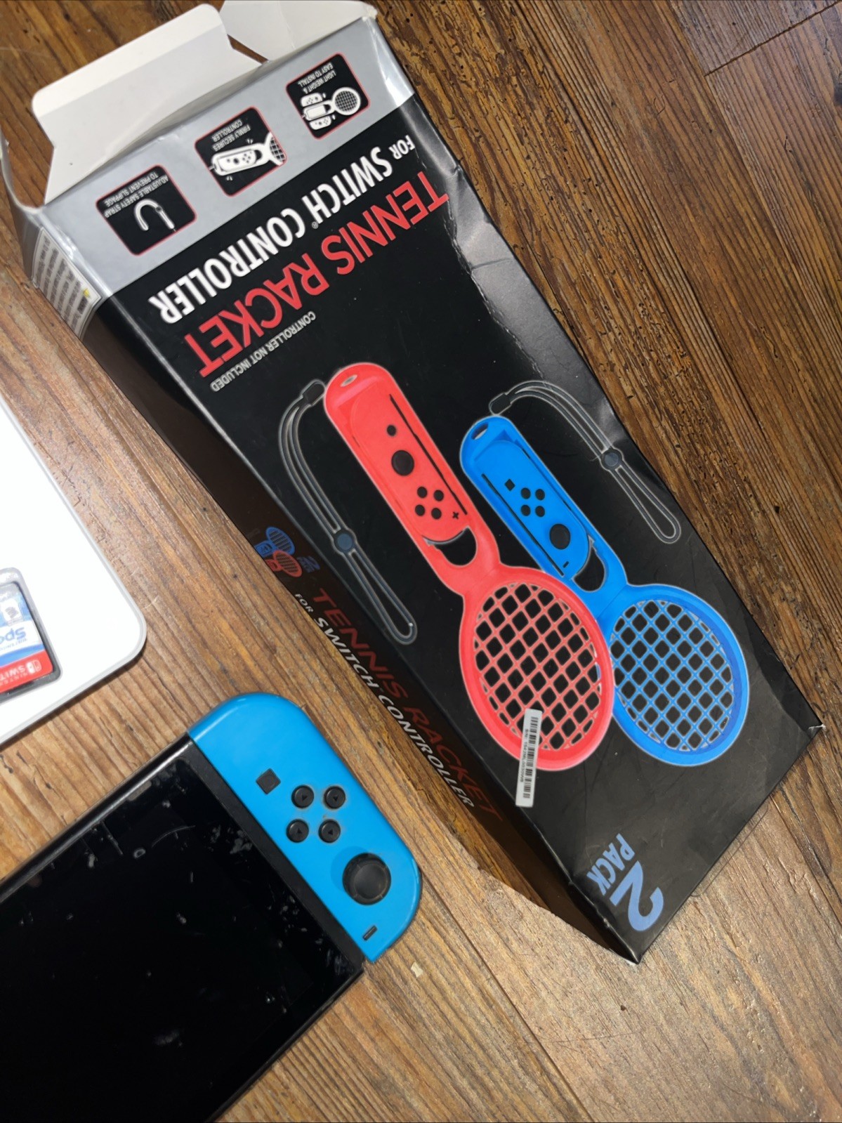 Nintendo Switch 32GB System – Red & Blue Bundle – Switch Sports Game Zelda Dock