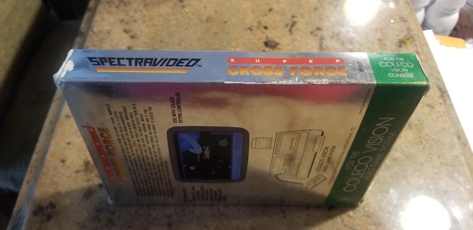 COLECOVISION SUPER CROSS FORCE COMPLETE IN BOX CIB AUTHENTIC RARE