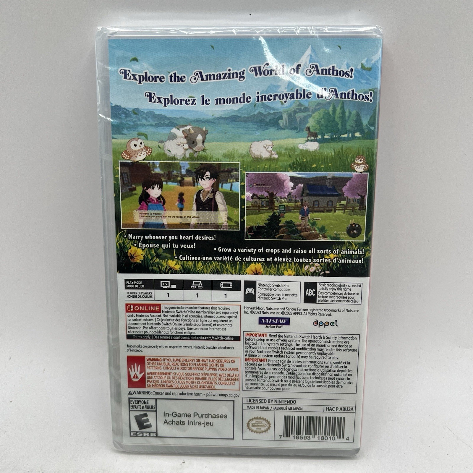 Harvest Moon: The Winds of Anthos – Nintendo Switch Brand New Sealed