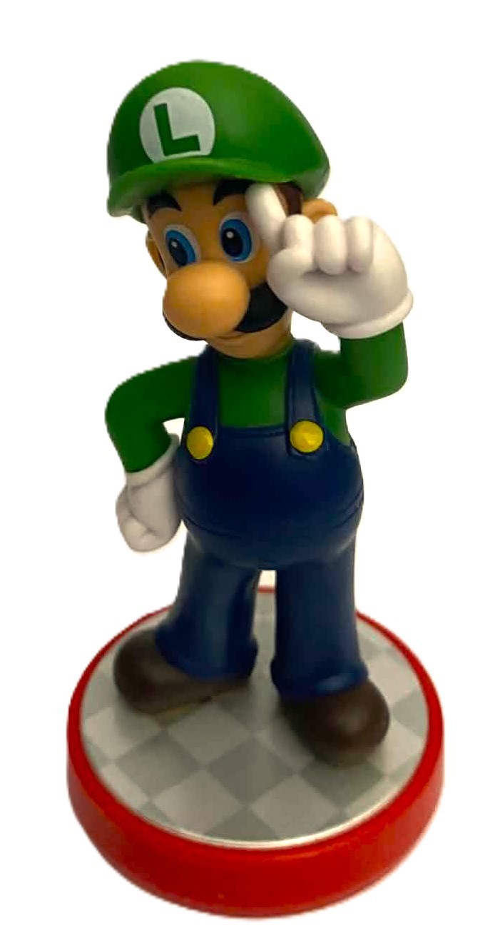 Nintendo Amiibo LUIGI Super Mario Bros Series Red Base Figure
