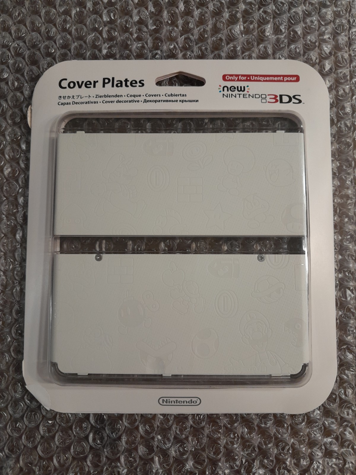 New Nintendo 3DS Kisekae Cover Plates No.023 – Mario Embossed White