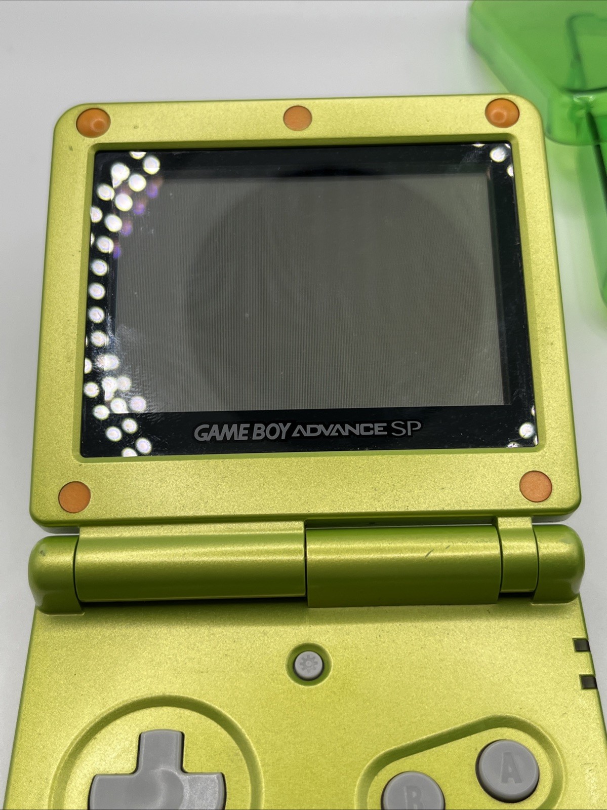 Nintendo Game Boy Advance SP Lime Green Edition W Charger – Case & Game