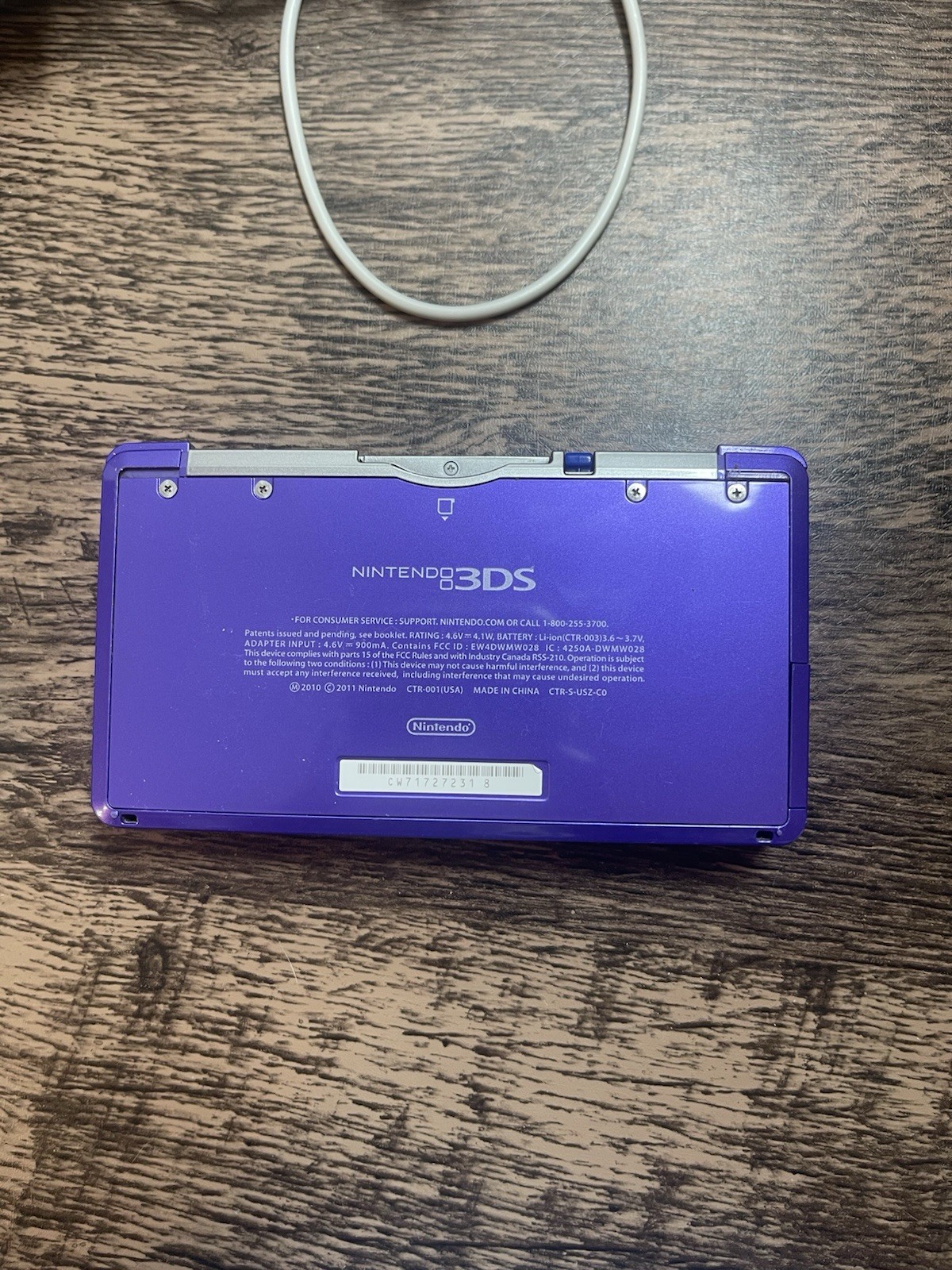 Nintendo 3DS Midnight Purple Portable Gaming Console & 35 Games