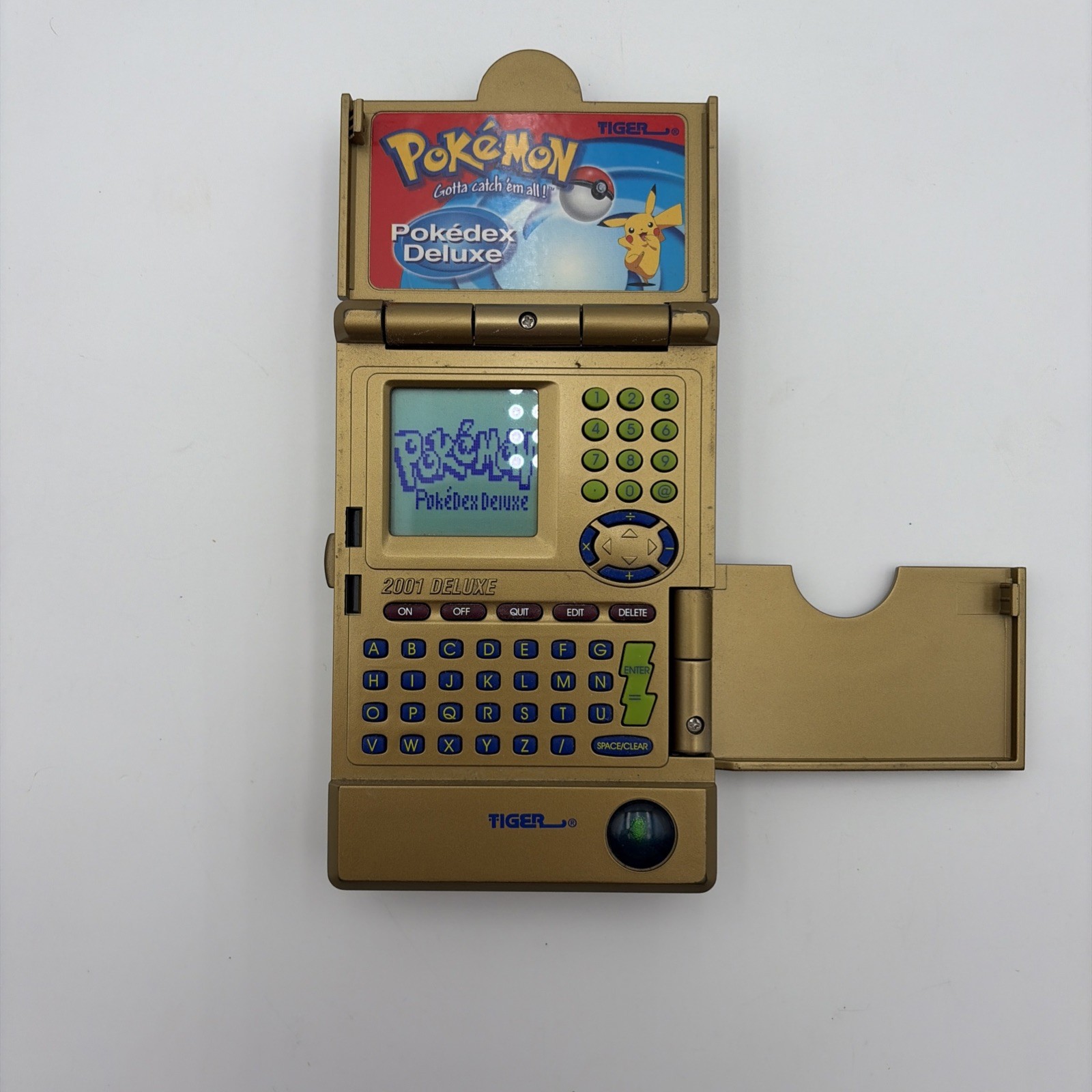 Pokémon 2001 Gold Edition Pokédex Tiger Nintendo English Tested & Working