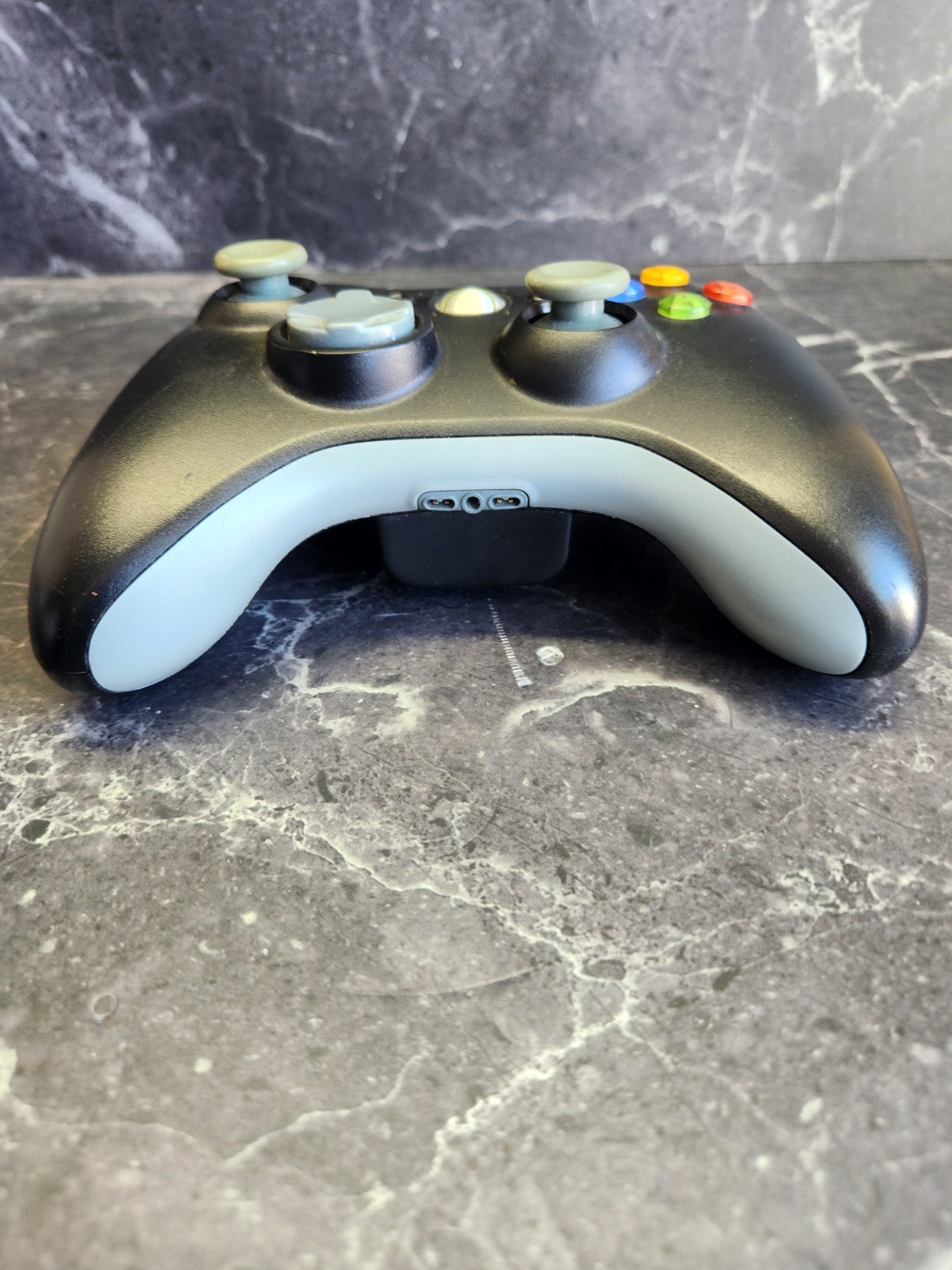 Microsoft Xbox 360 Wireless Controller Black And Gray Tested Works.