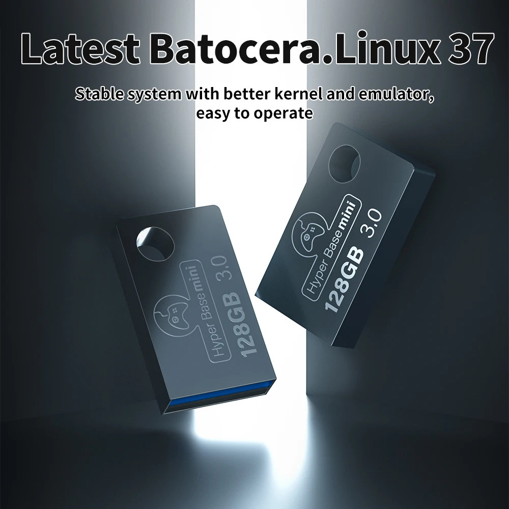 128GB Portable USB 3.0 Disk Batocera 37.linux System with 43000+ Retro Games 70