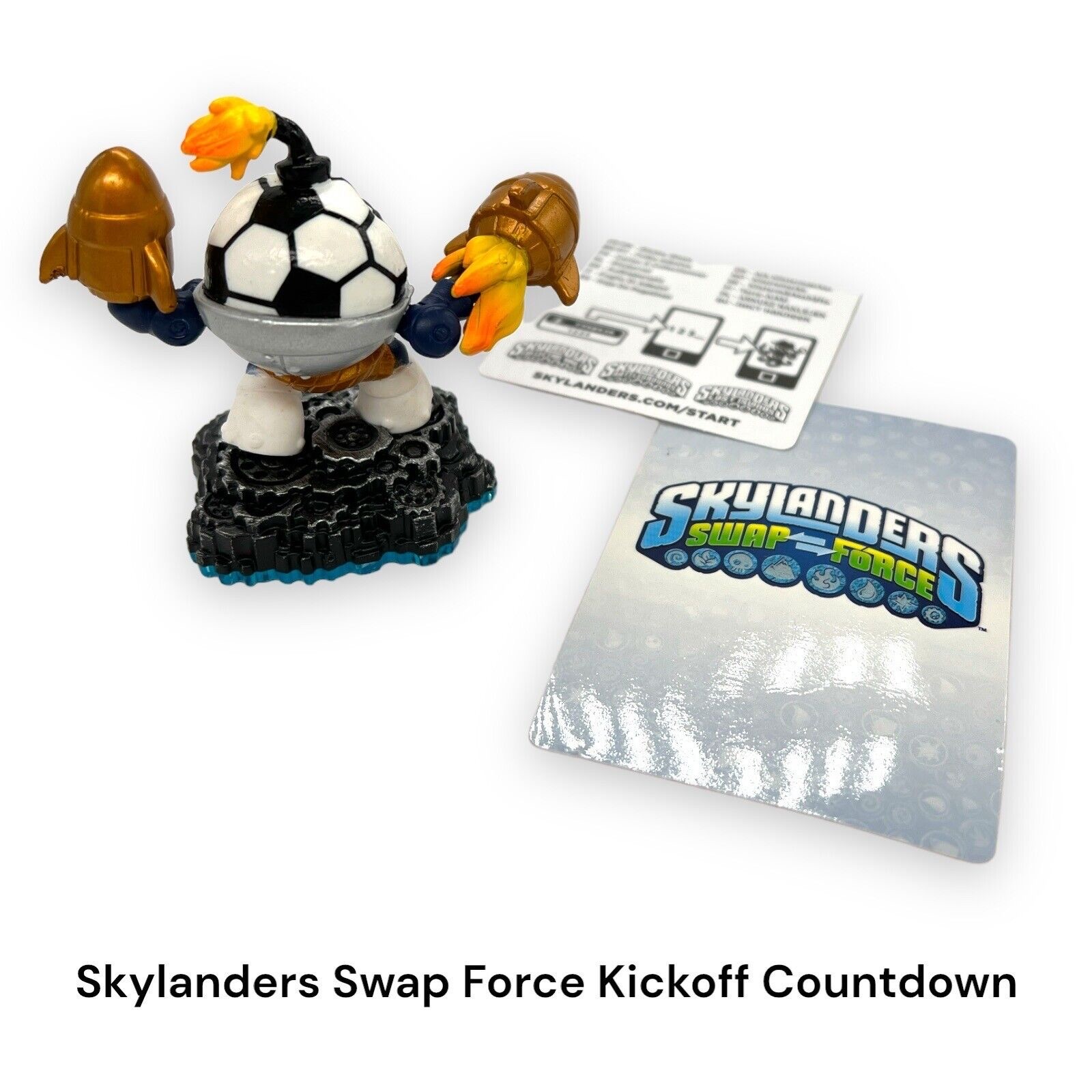 2013 Skylanders Swap Force Kickoff Countdown Figure 84910302 w/ Card & Sticker