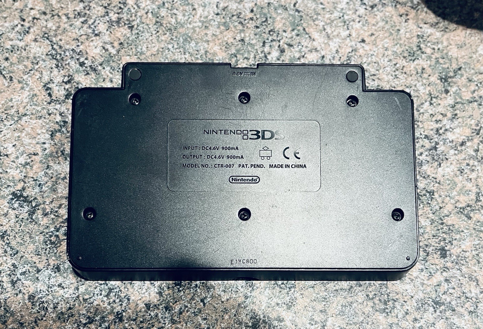 Nintendo 3DS Charging Cradle – Black (CTR-007)- Genuine OEM-Tested