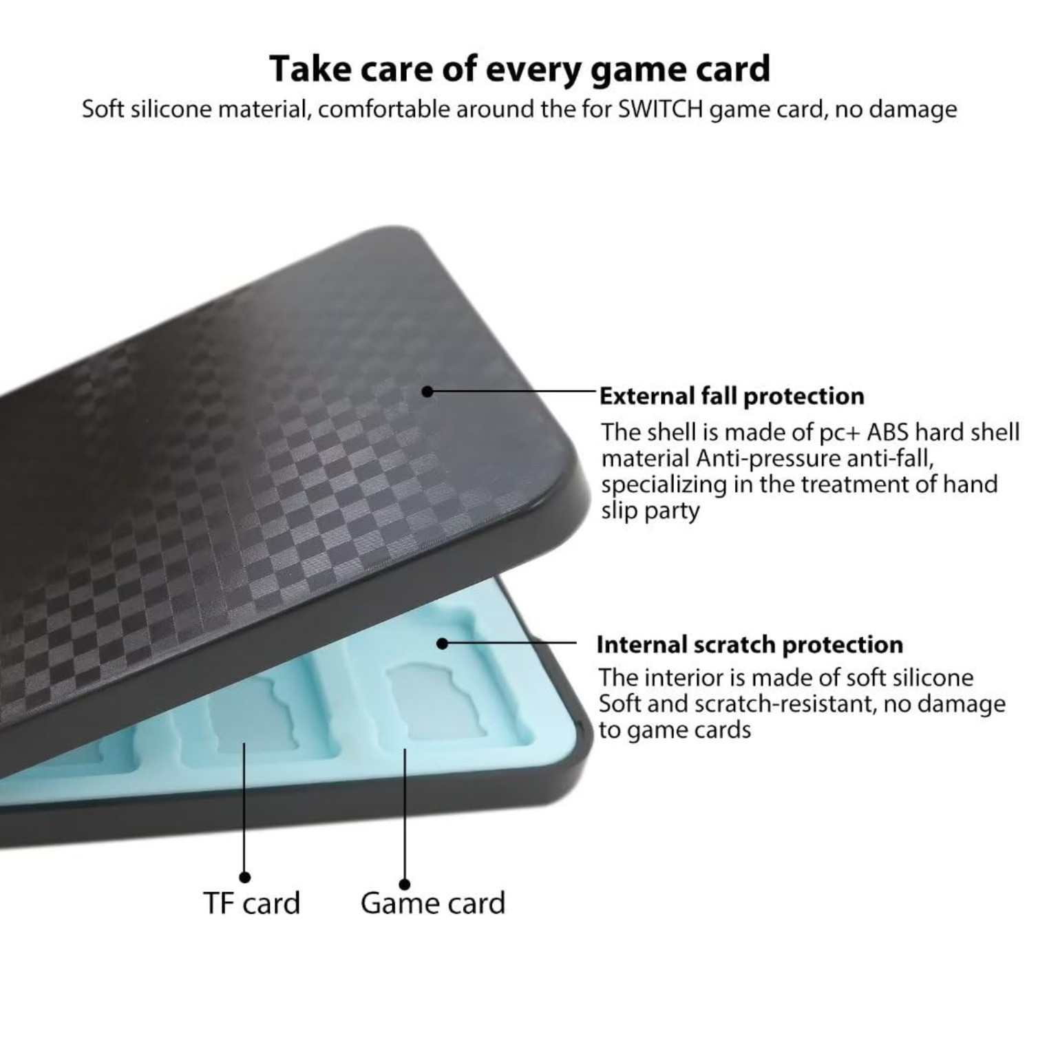 12 In 1 Storage Game Card Case with Magnetic Lock Design for Nintendo Switch