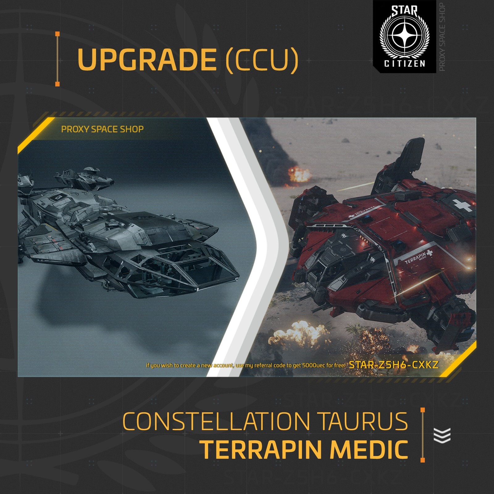 Star Citizen – ANVIL TERRAPIN MEDIC – UPGRADE – (CCU)