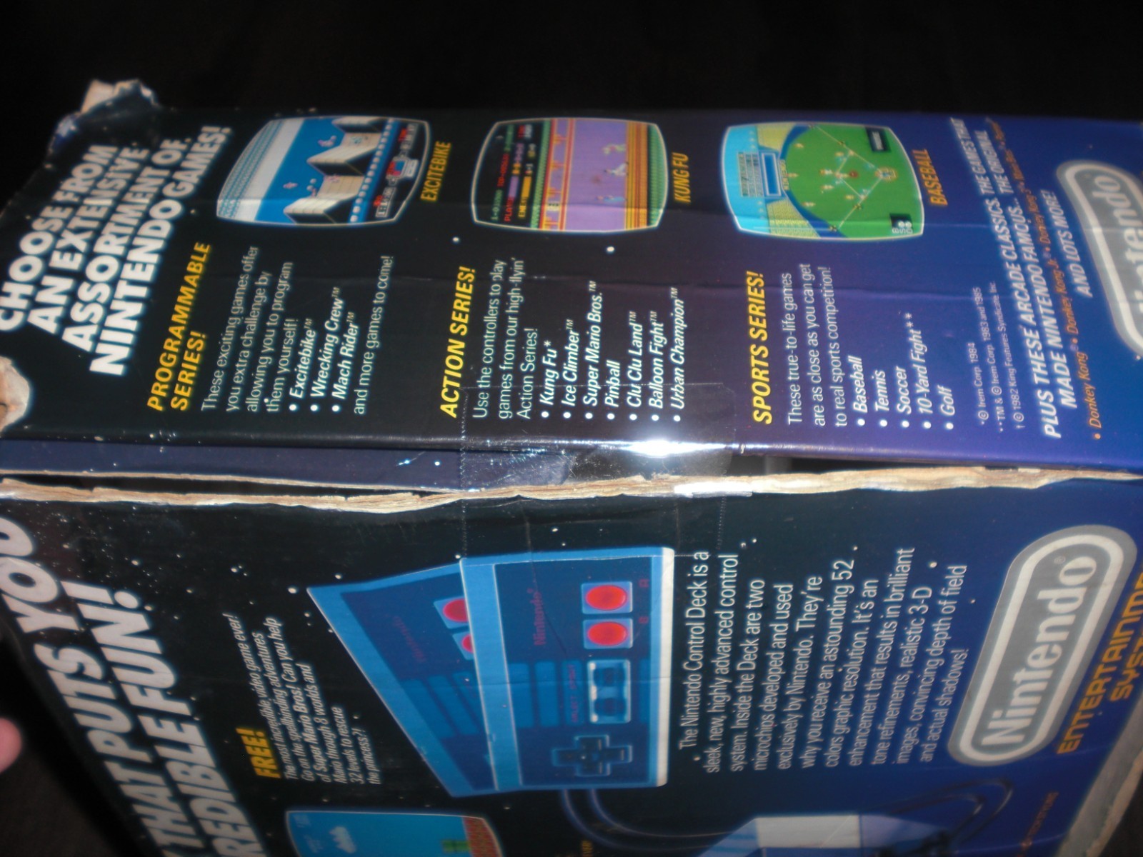 NES Nintendo Entertainment System Control Deck MINT INSERTS BAG Empty Box Foam