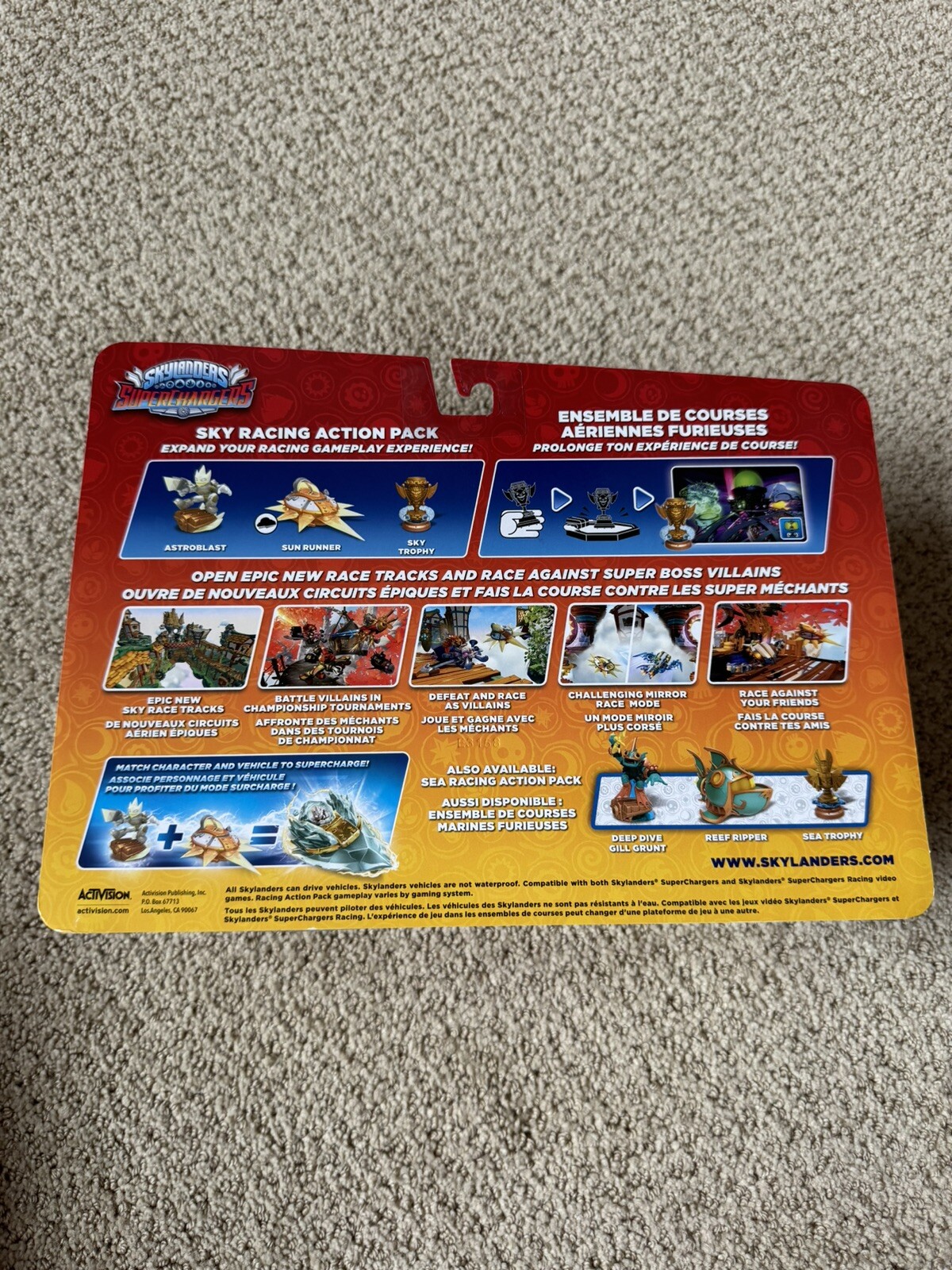 Skylanders Superchargers Sky Racing Action Pack Astroblast Sky Trophy Sun Runner