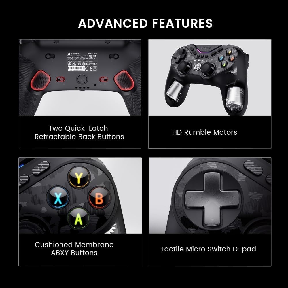 GameSir T3 Pro Wireless Game Controller PC Gamepad for Switch/PC/iOS/Android