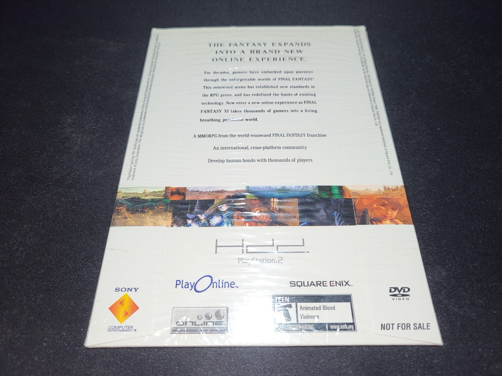 Final Fantasy XI Online DVD Video NFR Sony Playstation 2 PS2 NEW SEALED RARE!