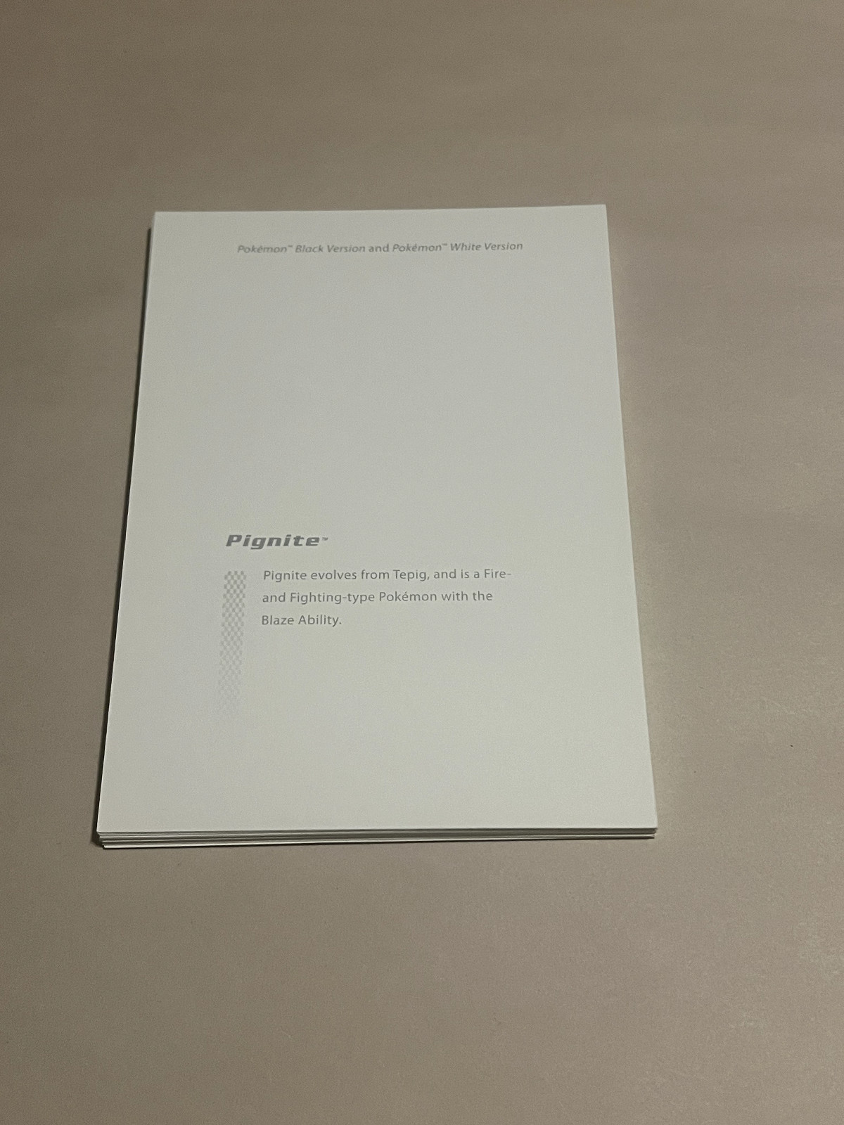Pokemon Black Version And White Version – Art Folio – Free Shipping!