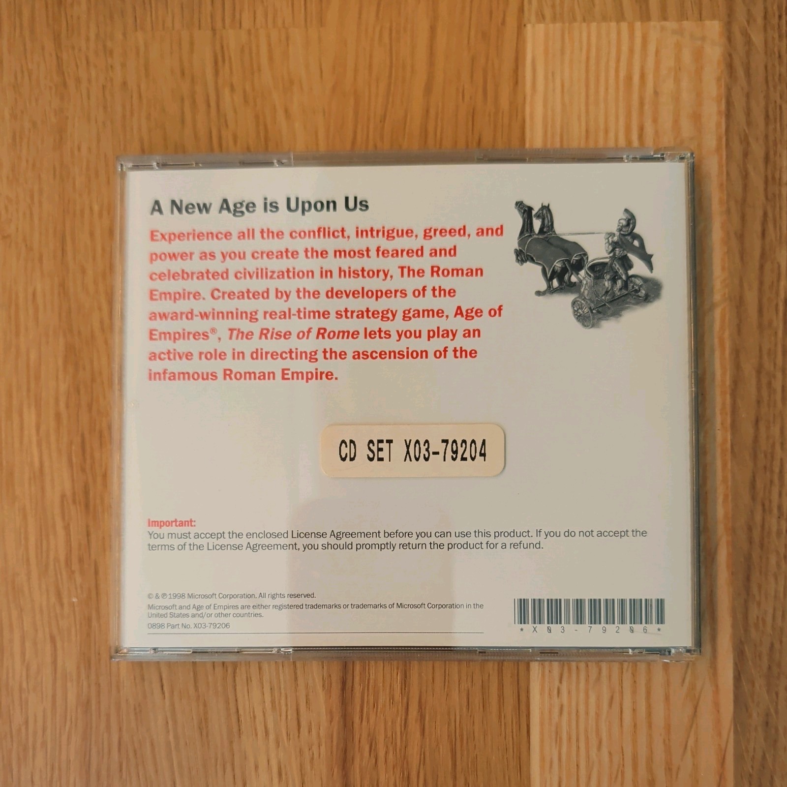 Age Of Empires PC CD-ROM Microsoft Original Game 1997 for Windows 95/NT