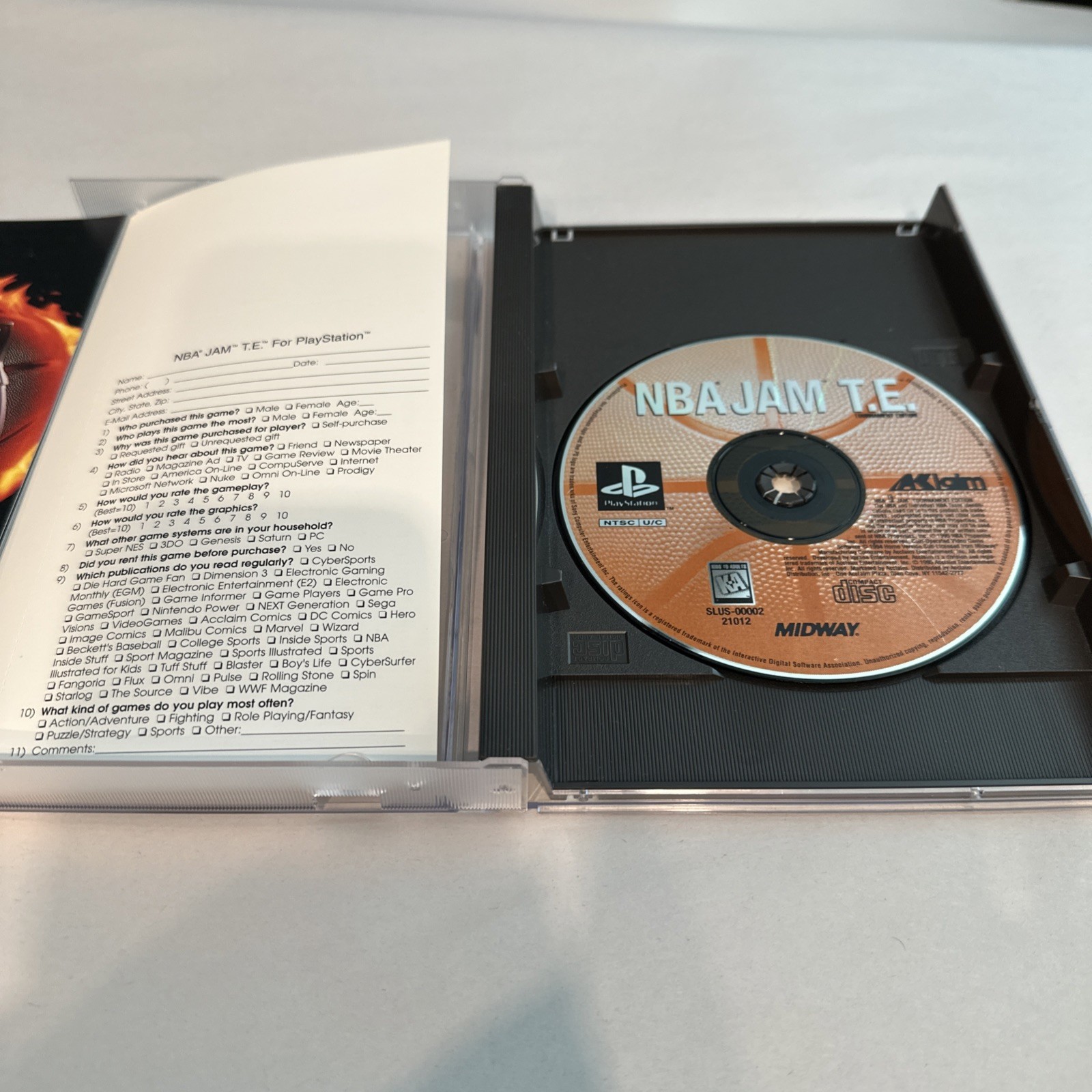 NBA Jam Tournament Edition (Long Box PS1) Complete Excellent Condition Reg Card