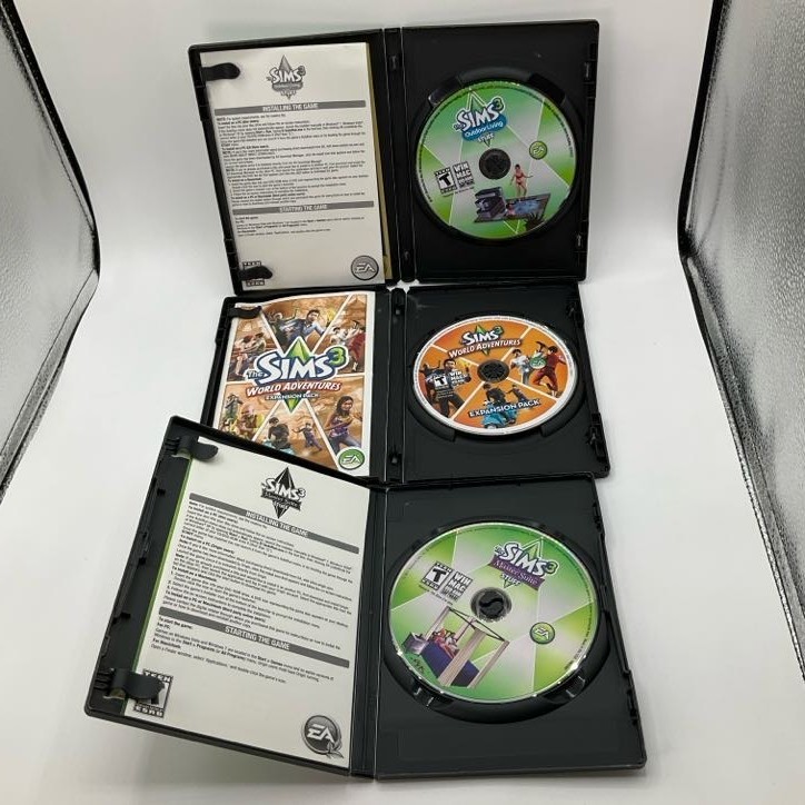Lot of (9) Sims 3 PC Games Master Suite Monte Vista Town Life Generations Deluxe