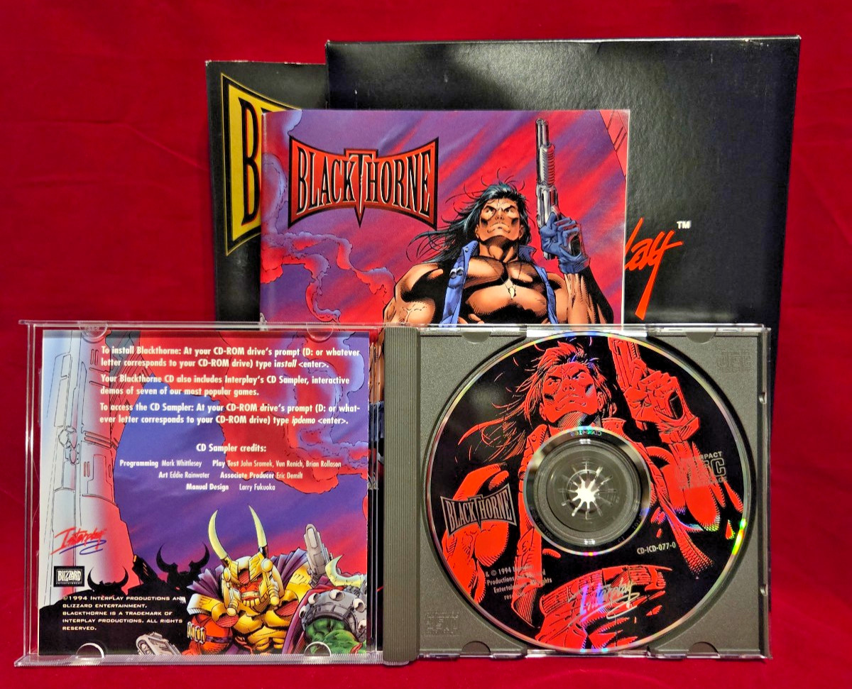 Blackthorne (PC, 1995) CIB Tandy CD-ROM DOS 3.1 or higher