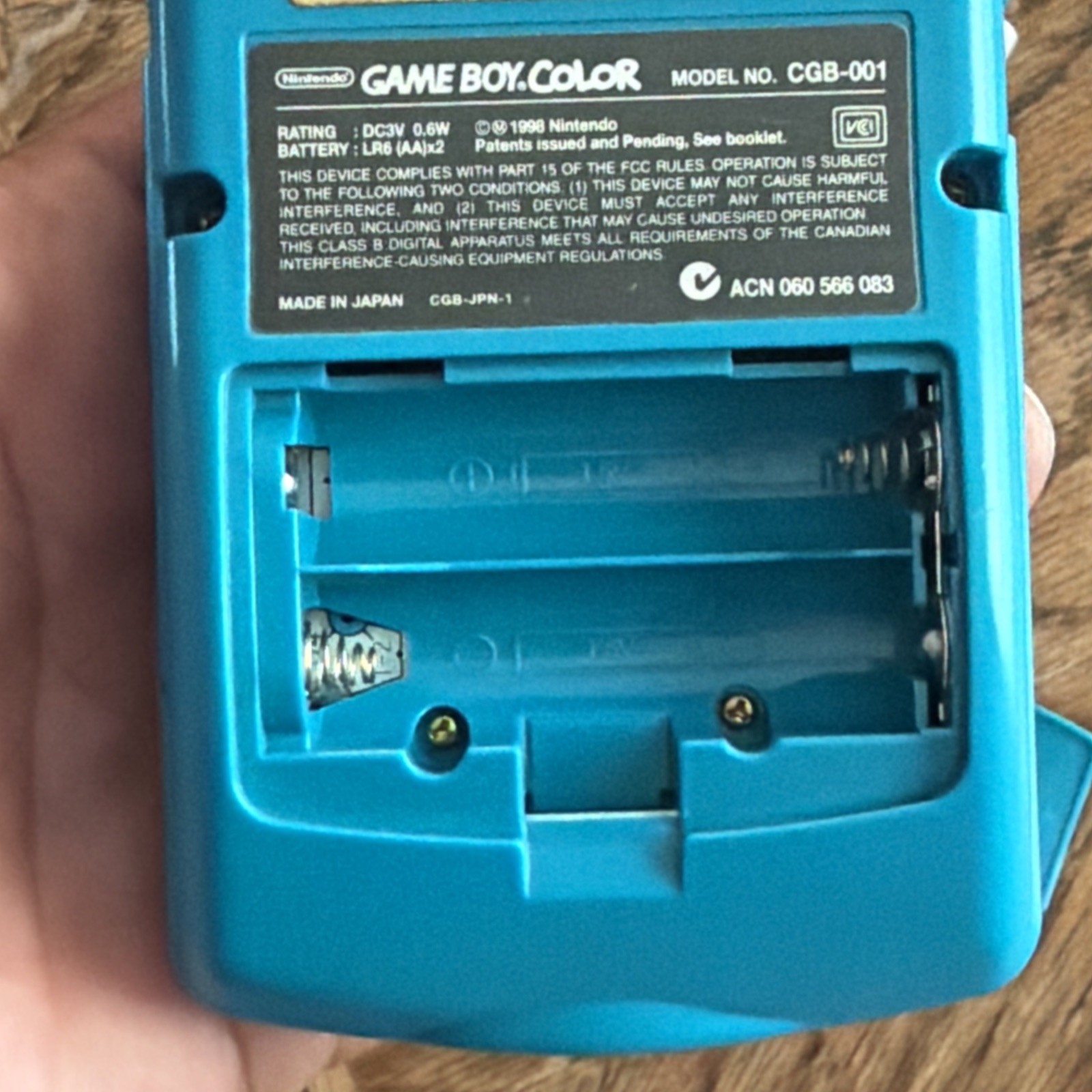 Gameboy Color – Teal Blue TESTED WORKS