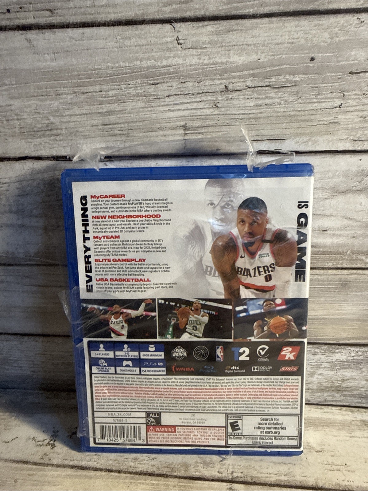 New! NBA 2K21 PS4 Sony PlayStation 4 Basketball Game Lillard Shrink Tear