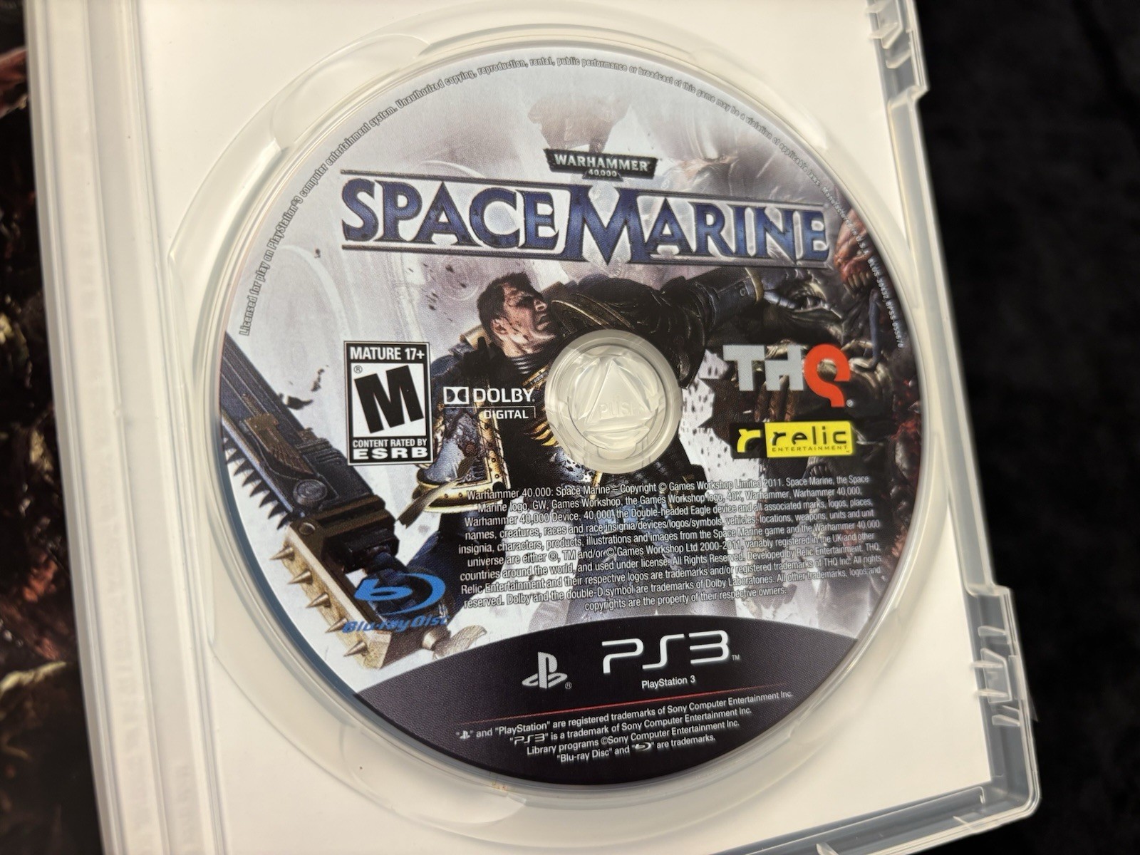 CIB Tested Working Playstation 3 PS3 Video Game Warhammer 40,000 Space Marine