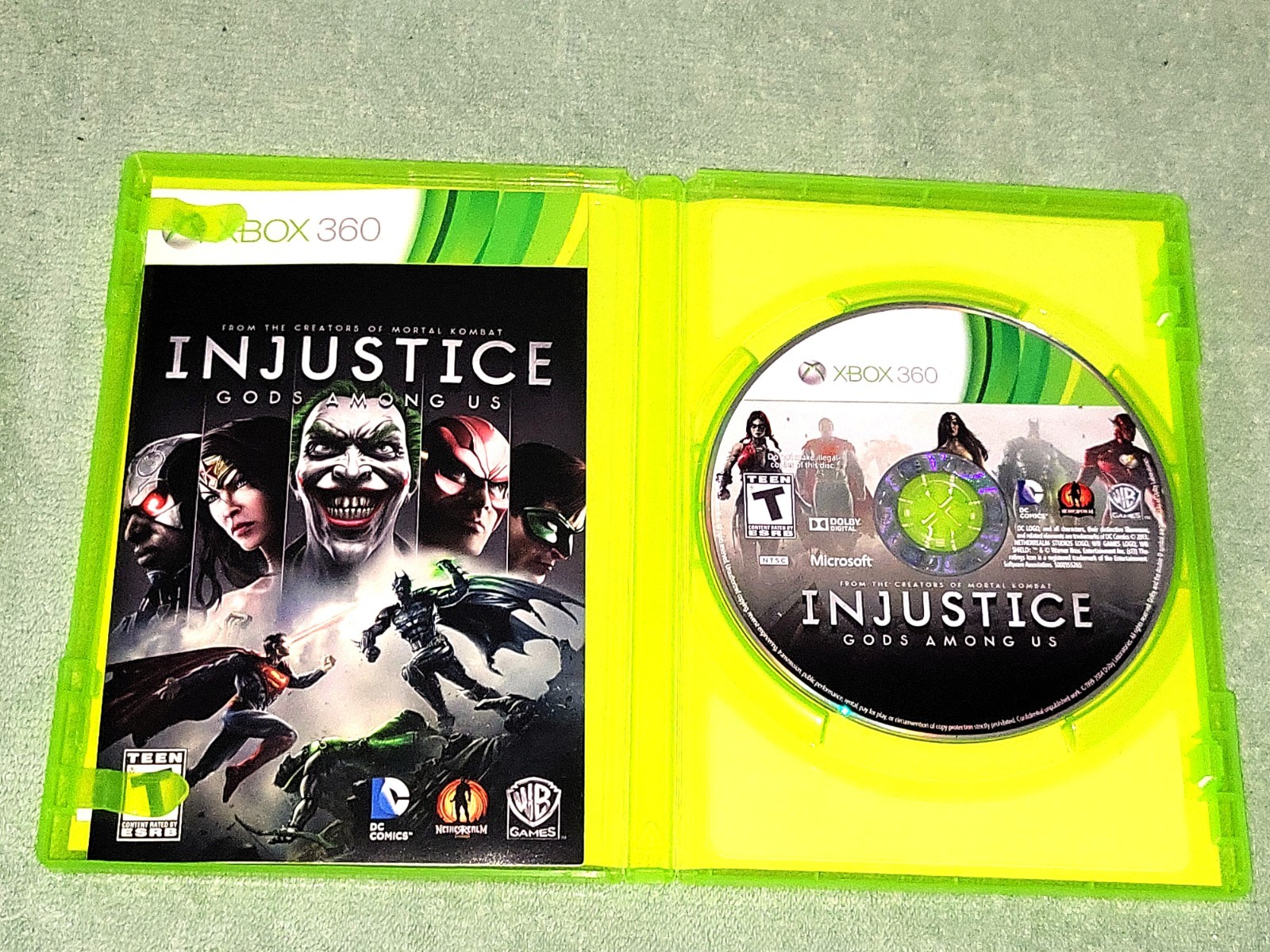 Injustice: Gods Among Us Xbox 360 WB Games 2013 Complete in Box TESTED WORKS NM
