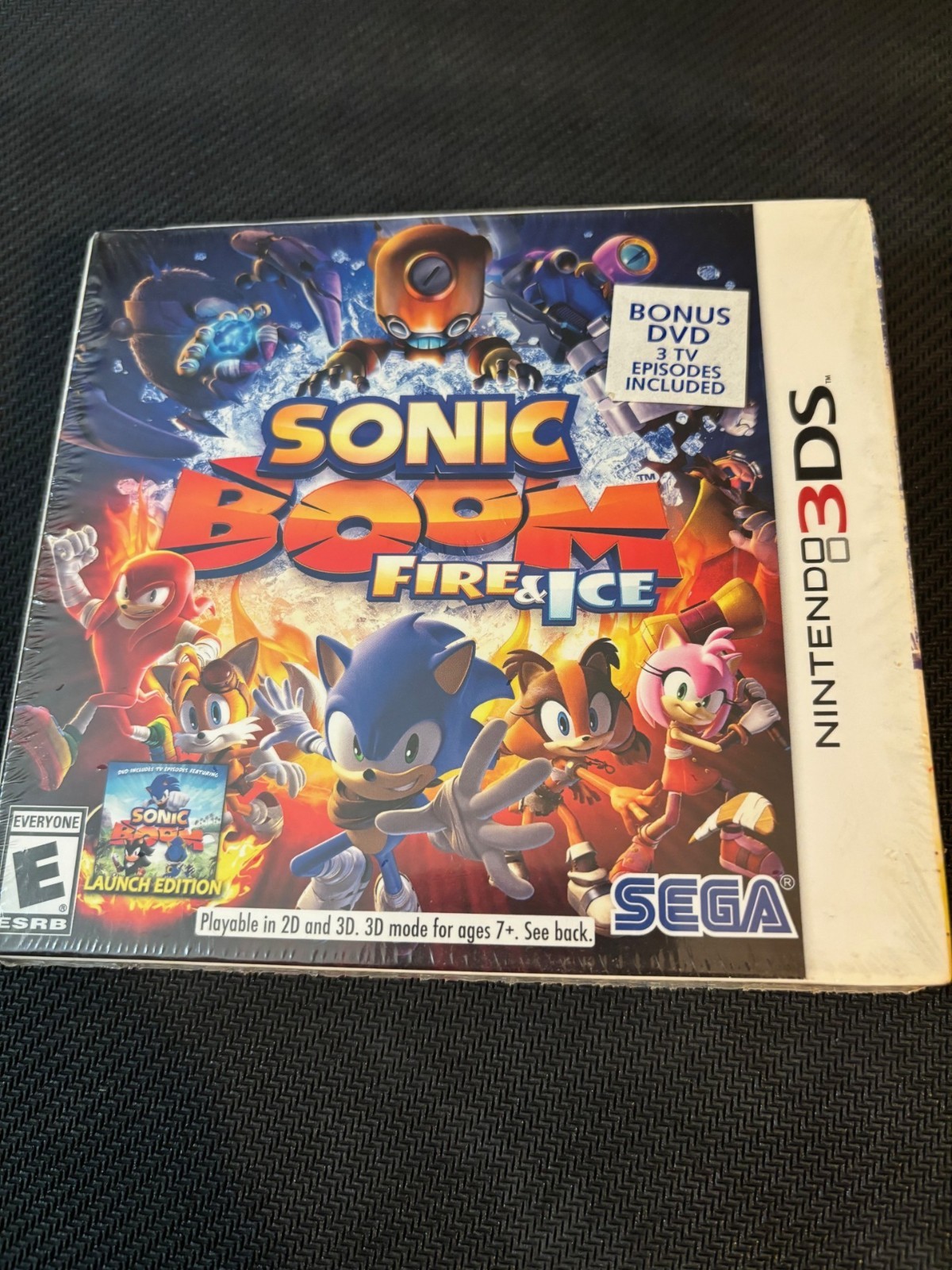 Nintendo 3DS Sonic Boom: Fire & Ice Sealed with Bonus DVD Unopened