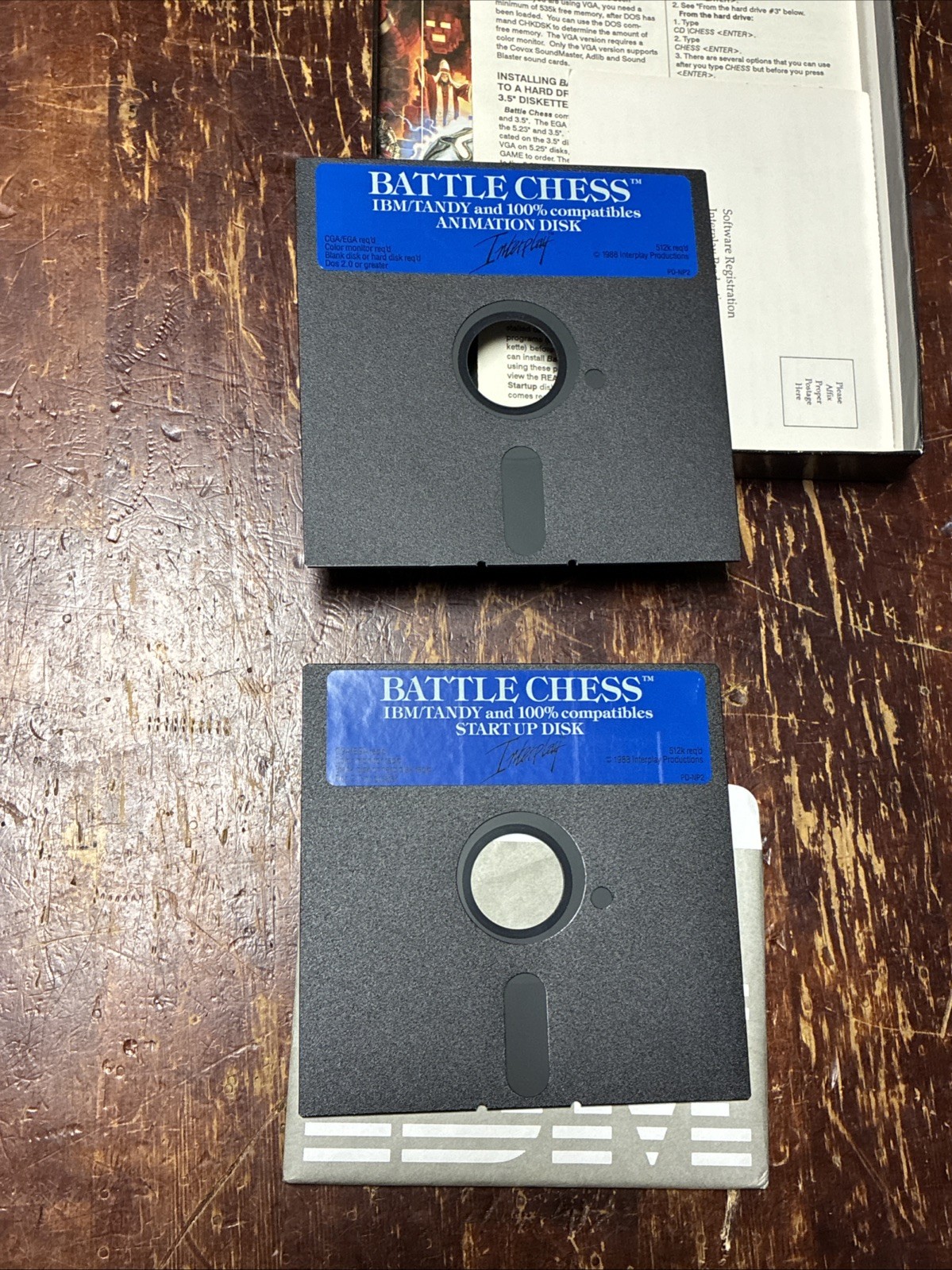 1990 Battle Chess – MS-DOS PC Computer Video Game Floppy Disks (3.5” & 5.25”)