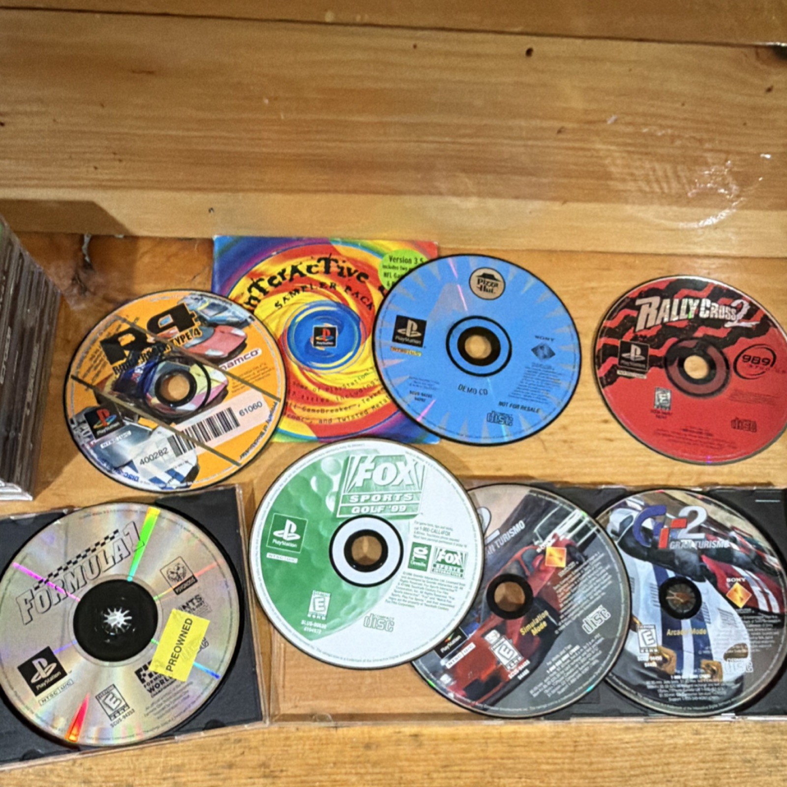 Sony PlayStation 1 Console Bundle + 12 Games and 2 Demo Discs Tested