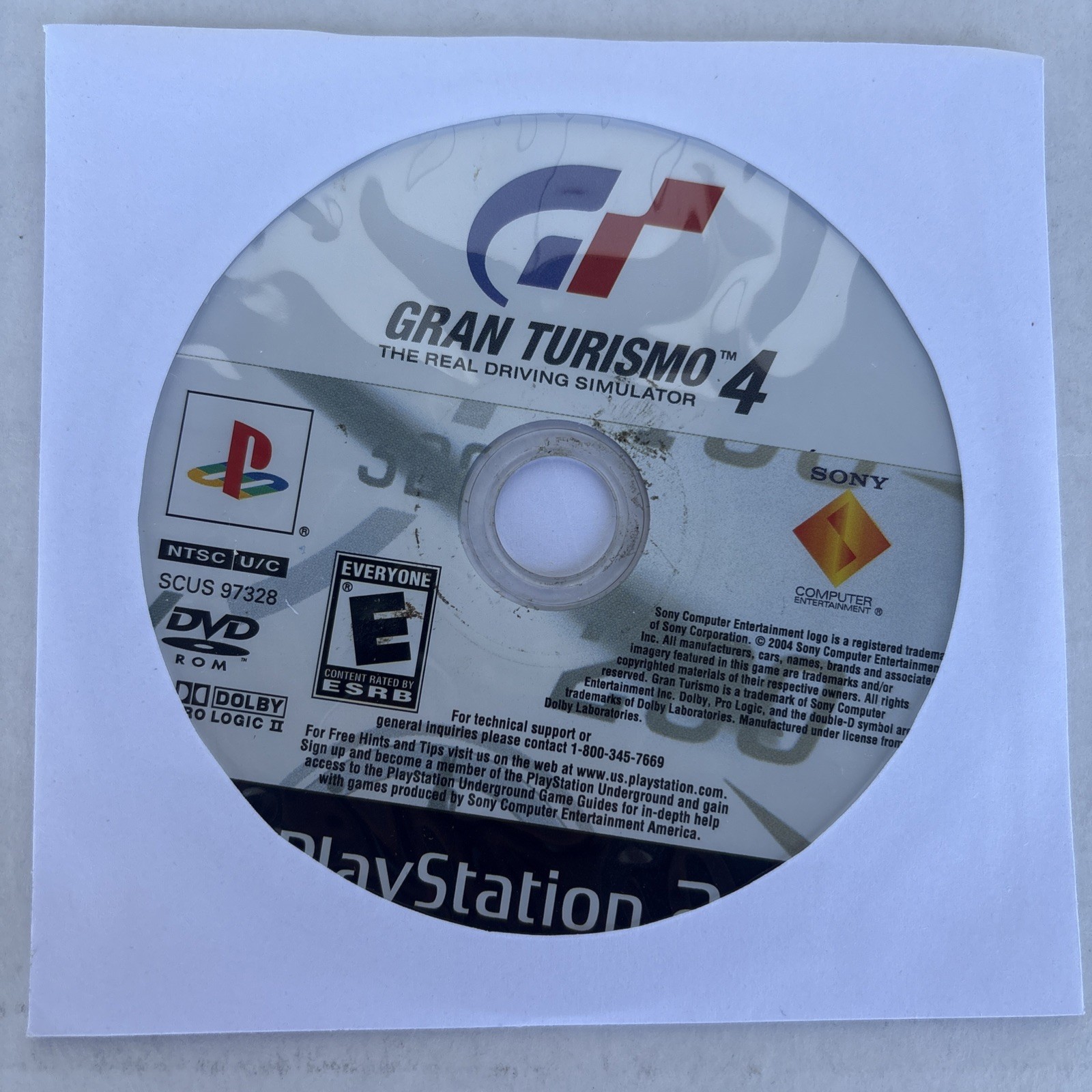 Gran Turismo 4 PlayStation 2 PS2 DISC ONLY NO TRACKING *Tested*