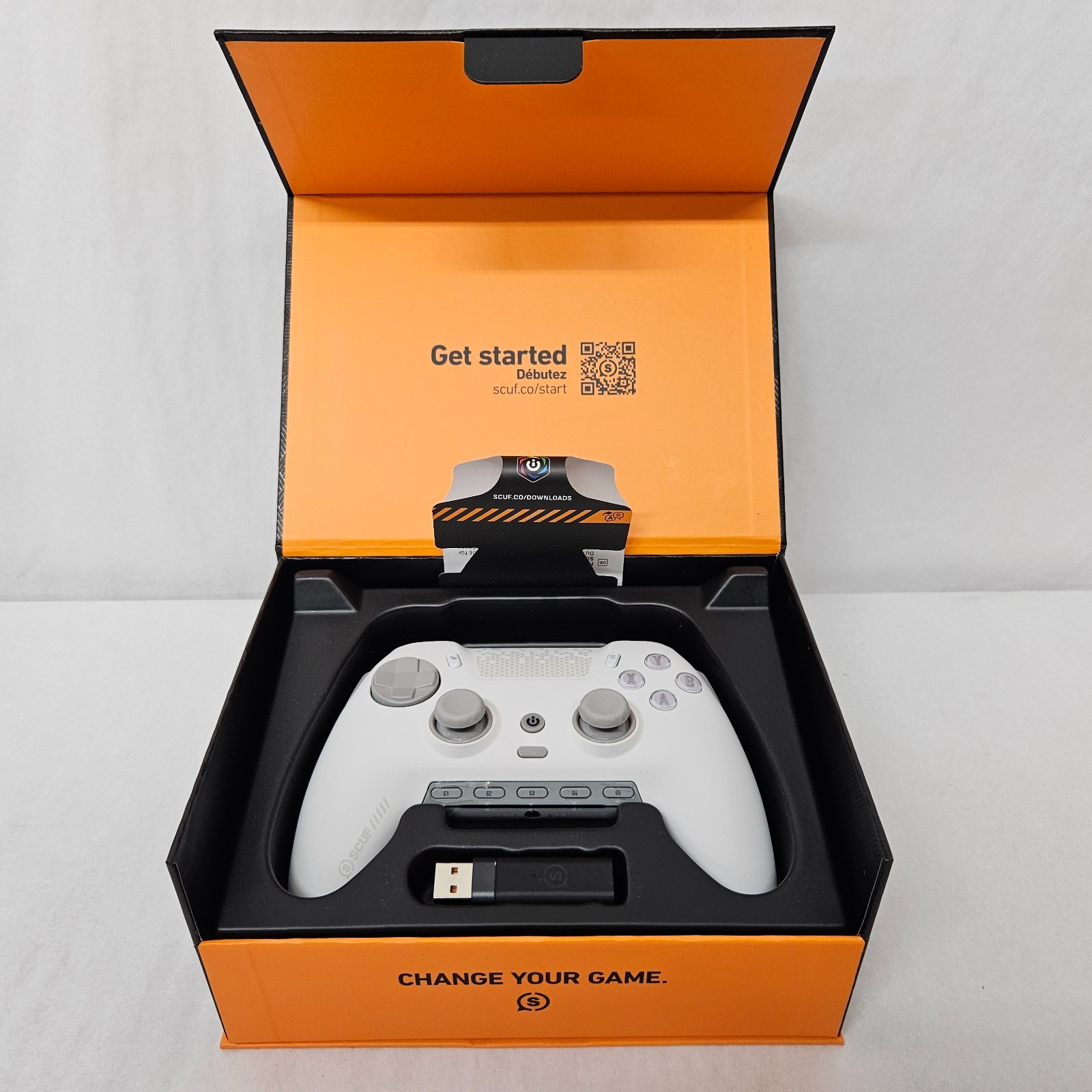 SCUF Envision Pro Wireless PC Gaming Controller White SG601-02 New Open Box