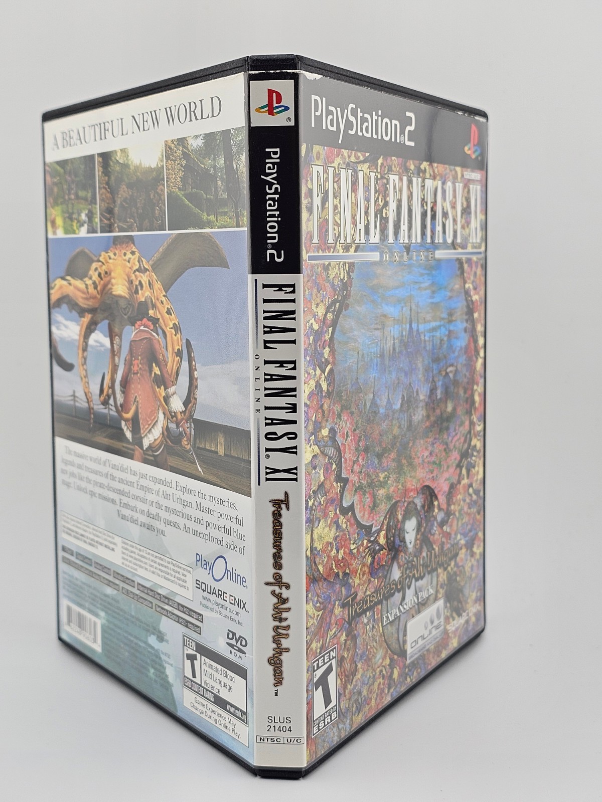 Sony Playstation 2 PS2 Final Fantasy Online Treasures Of Aht Urhgan CIB Tested
