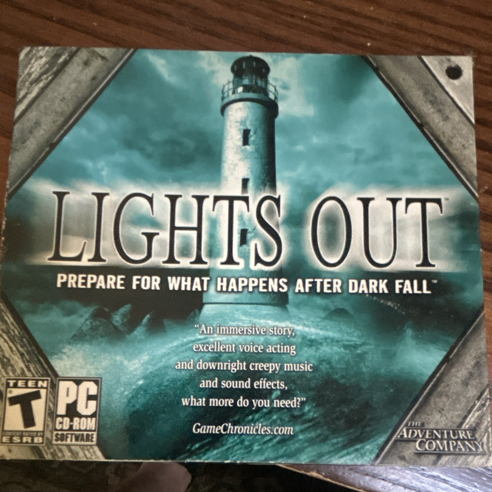 The Adventure Company Lights Out PC CD-ROM Video Game T-Teen