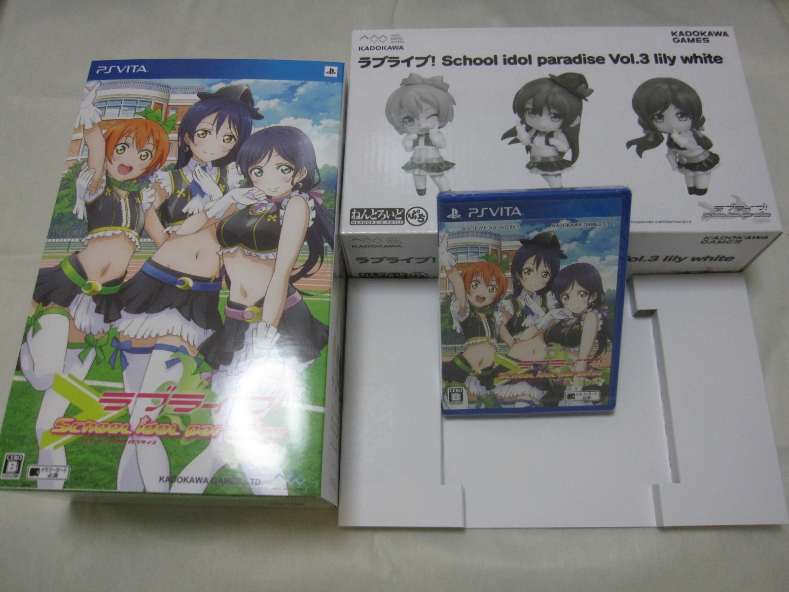 New 7-14 Days to USA Gamers Limited BOX Vita Love Live School idol Vol.1-3 Japan