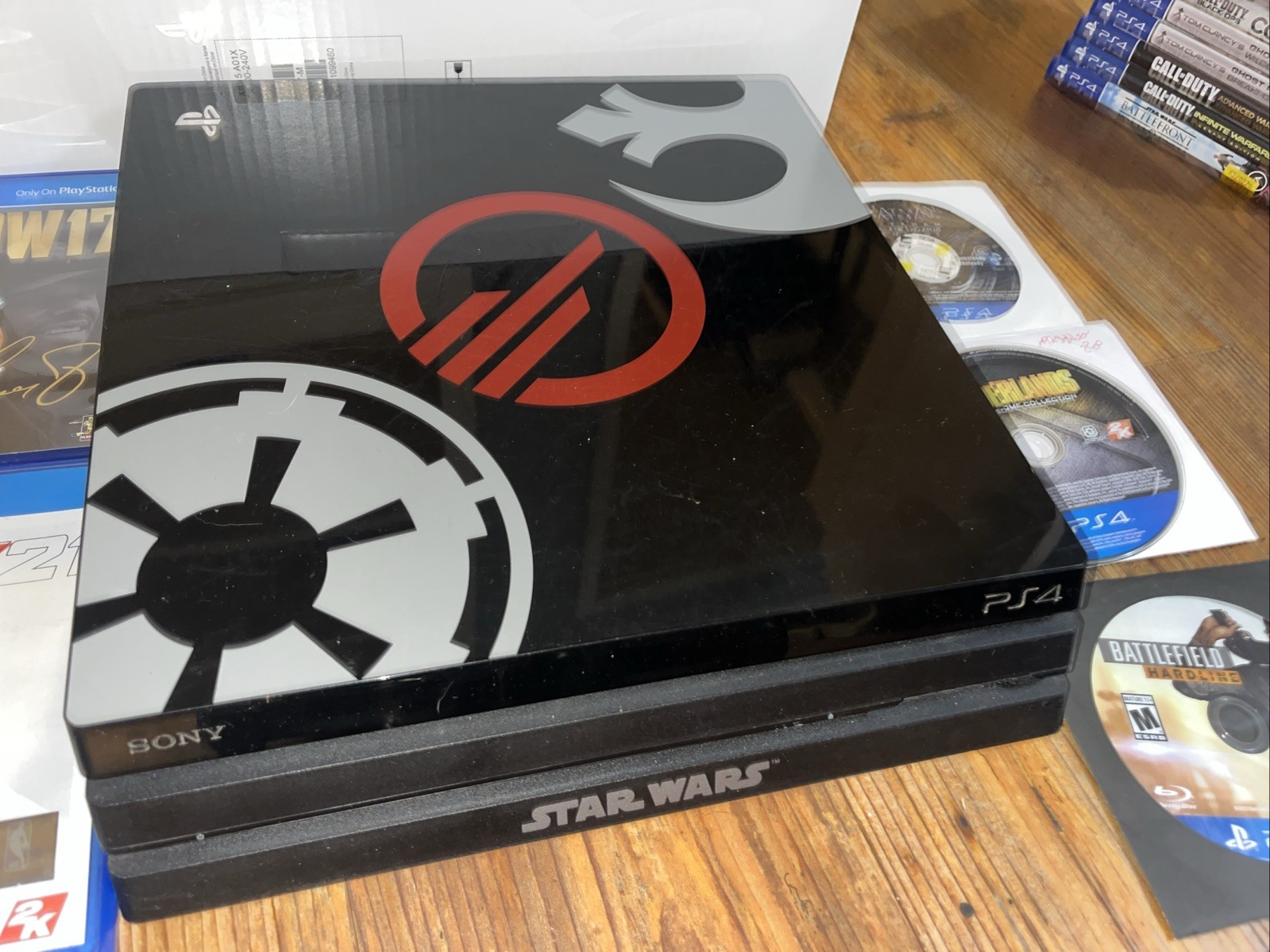 Star Wars Edition PS4 Pro 1TB Console Bundle – 10 Games & Controllers