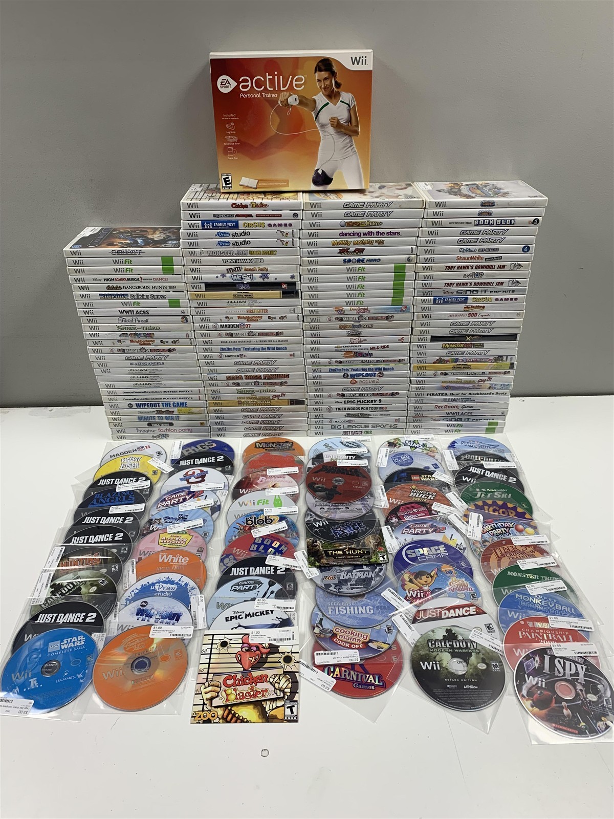Lot of 181 Nintendo Wii Games Mixed Titles Bulk Wholesale Tested Working