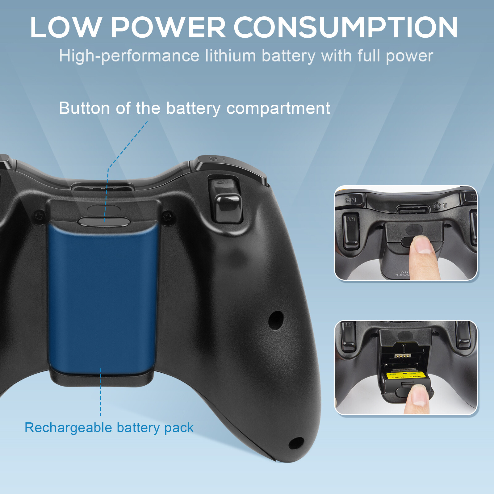 Wireless & Wired Controller For Xbox 360 / Windows 7 8 10 11 PC Gamepad Joystick