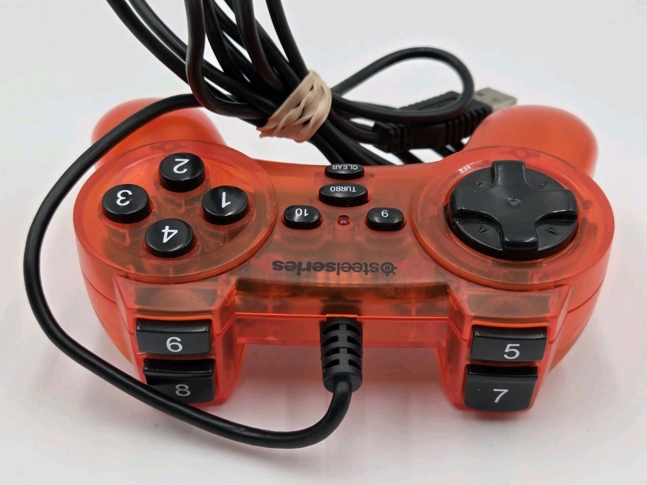 SteelSeries 1GC Wired PC USB Gamepad Controller – Atomic Orange Translucent Qty2