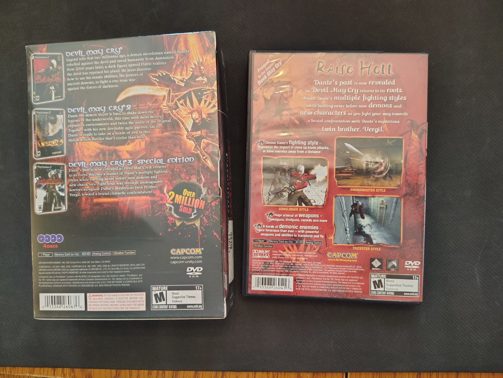 PS2 Devil May Cry 5th Annversary Collection + DMC3 Dante’s Awakening