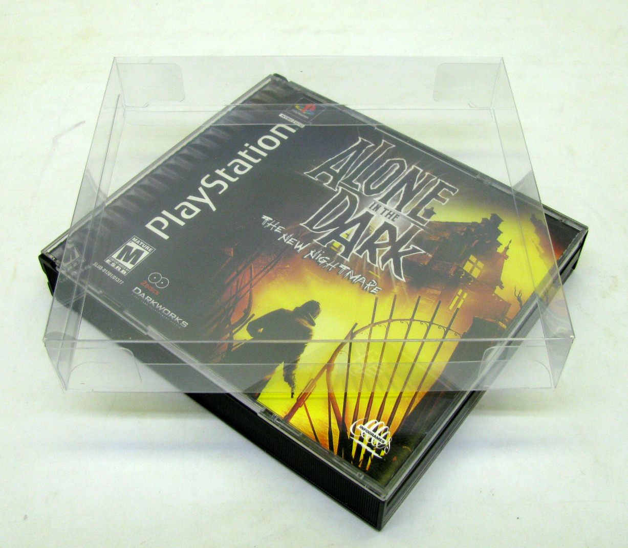 10x SONY PLAYSTATION ONE PS1 CIB DOUBLE CD – CLEAR PROTECTIVE BOX PROTECTOR CASE