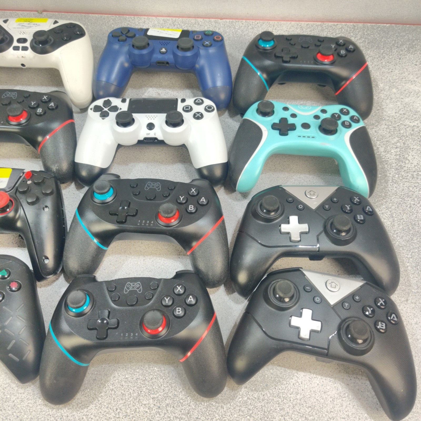LOT OF 12 GENERIC Game Controllers Untested, SOLD AS IS for Parts or Repair